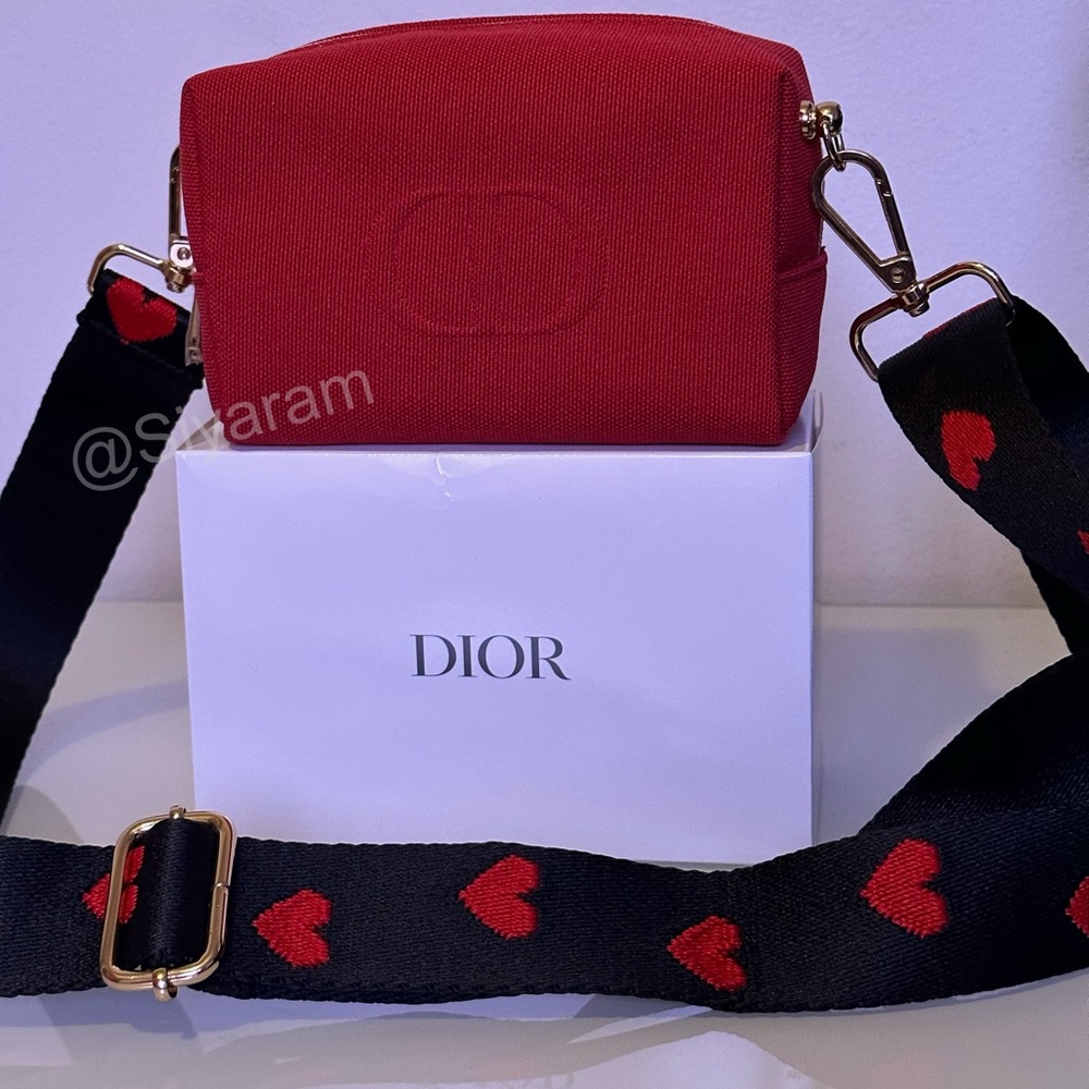 Dior purse/ pouch/ cosmetic / Toiletry bag to crossbody bag